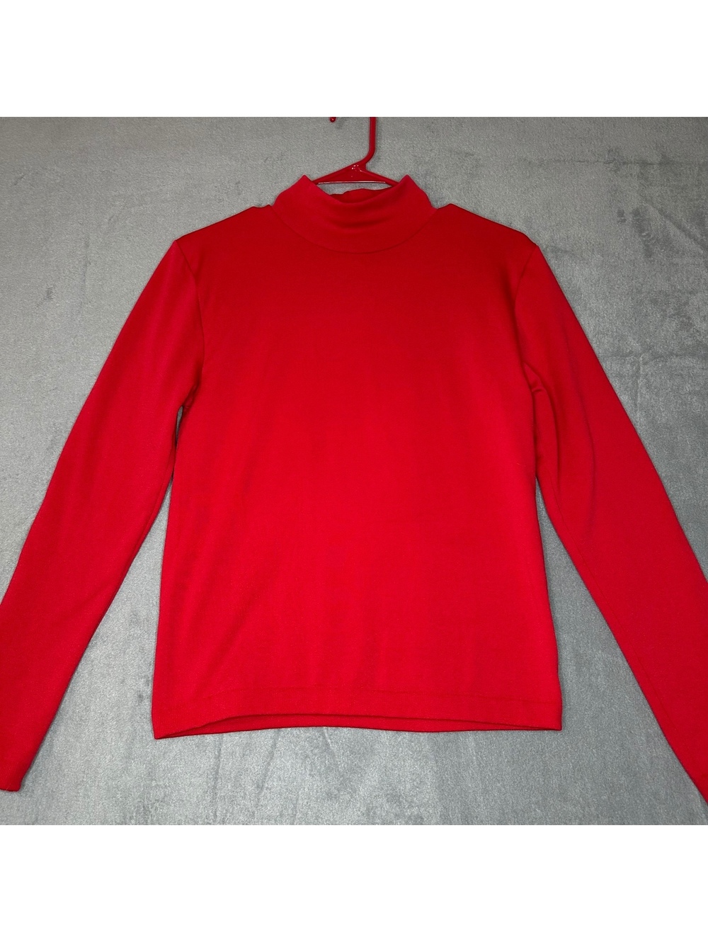 French Laundry Red Long Sleeve Top XL Mock Neck